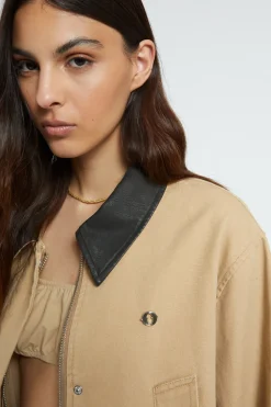 Trench long en coton
