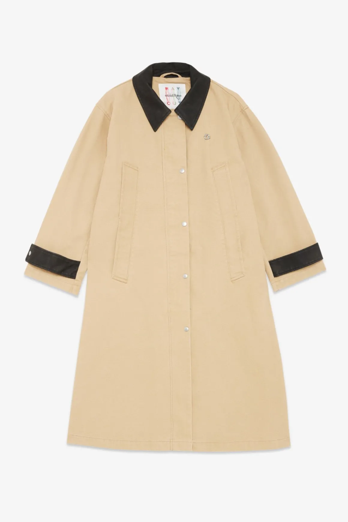 Trench long en coton