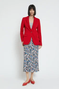 Veste 1 bouton en coton