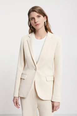Veste 1 bouton en coton