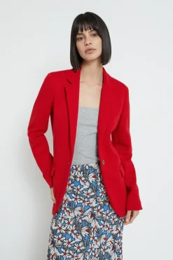 Veste 1 bouton en coton