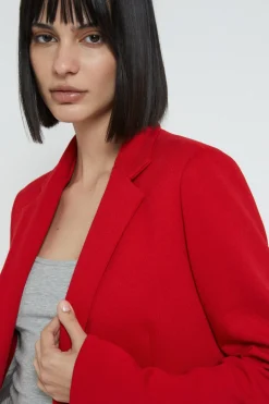 Veste 1 bouton en coton