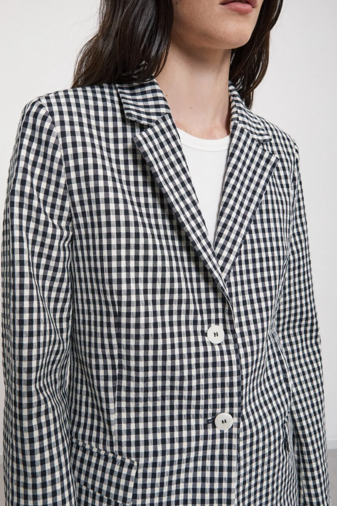 Veste 2 boutons en coton