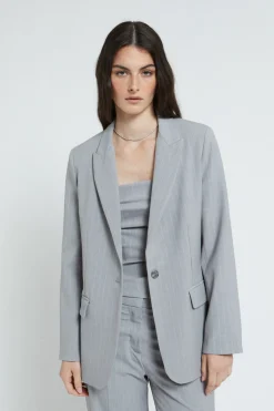 Veste à rayurers 1 bouton