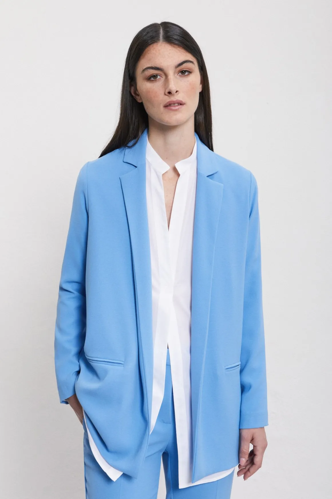 Veste blazer sans boutons