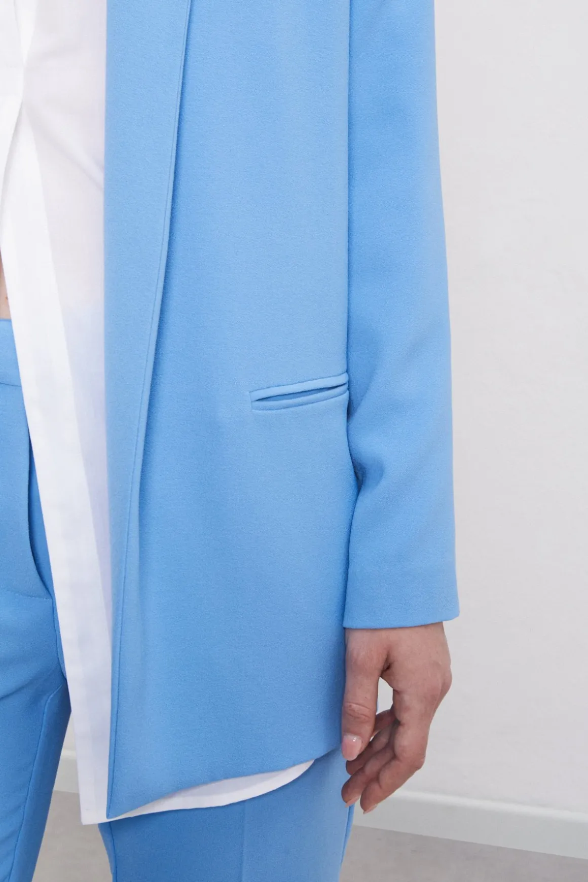 Veste blazer sans boutons