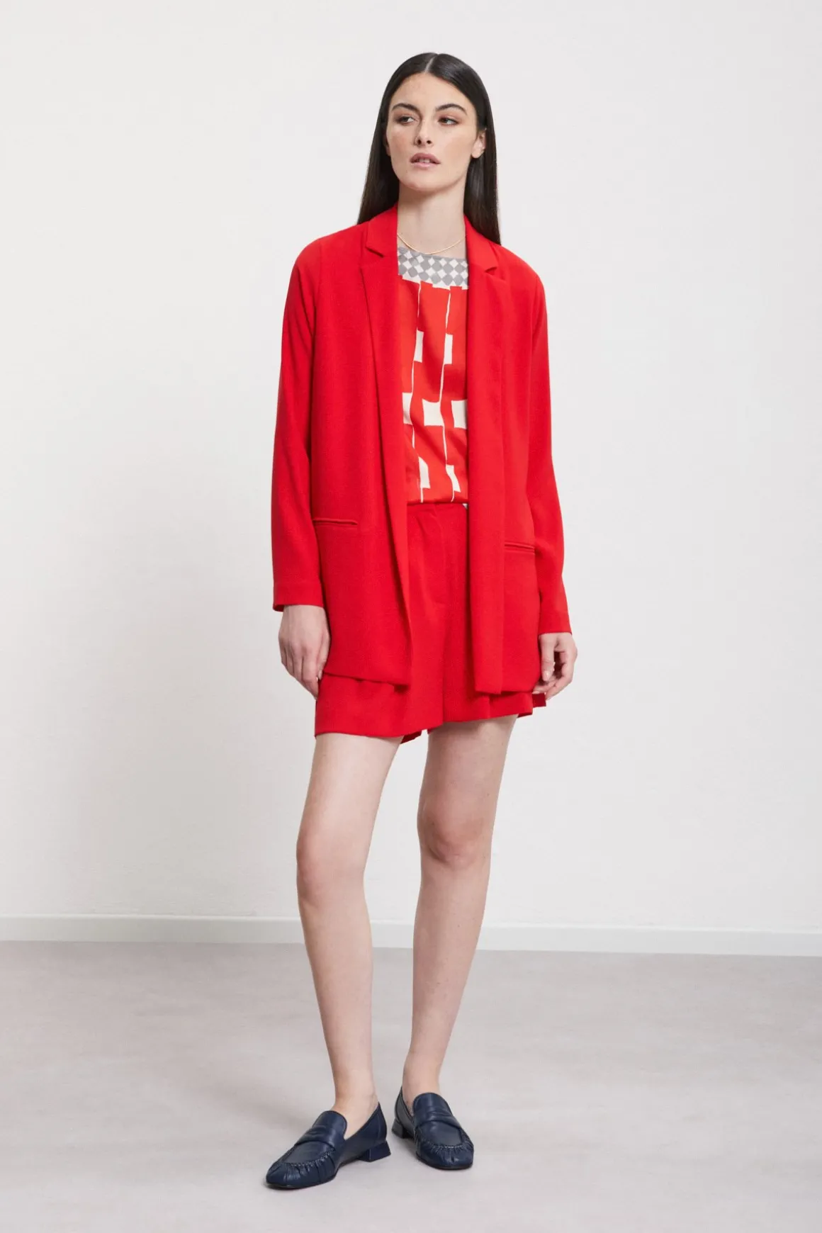 Veste blazer sans boutons