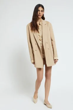 Veste croisée en coton