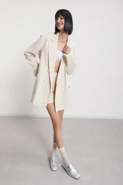 Veste croisée en coton