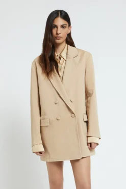 Veste croisée en coton