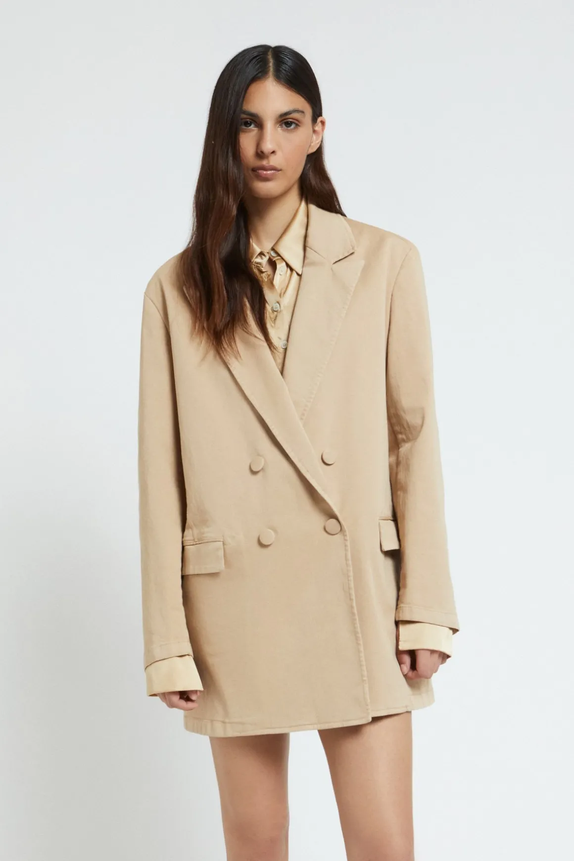 Veste croisée en coton