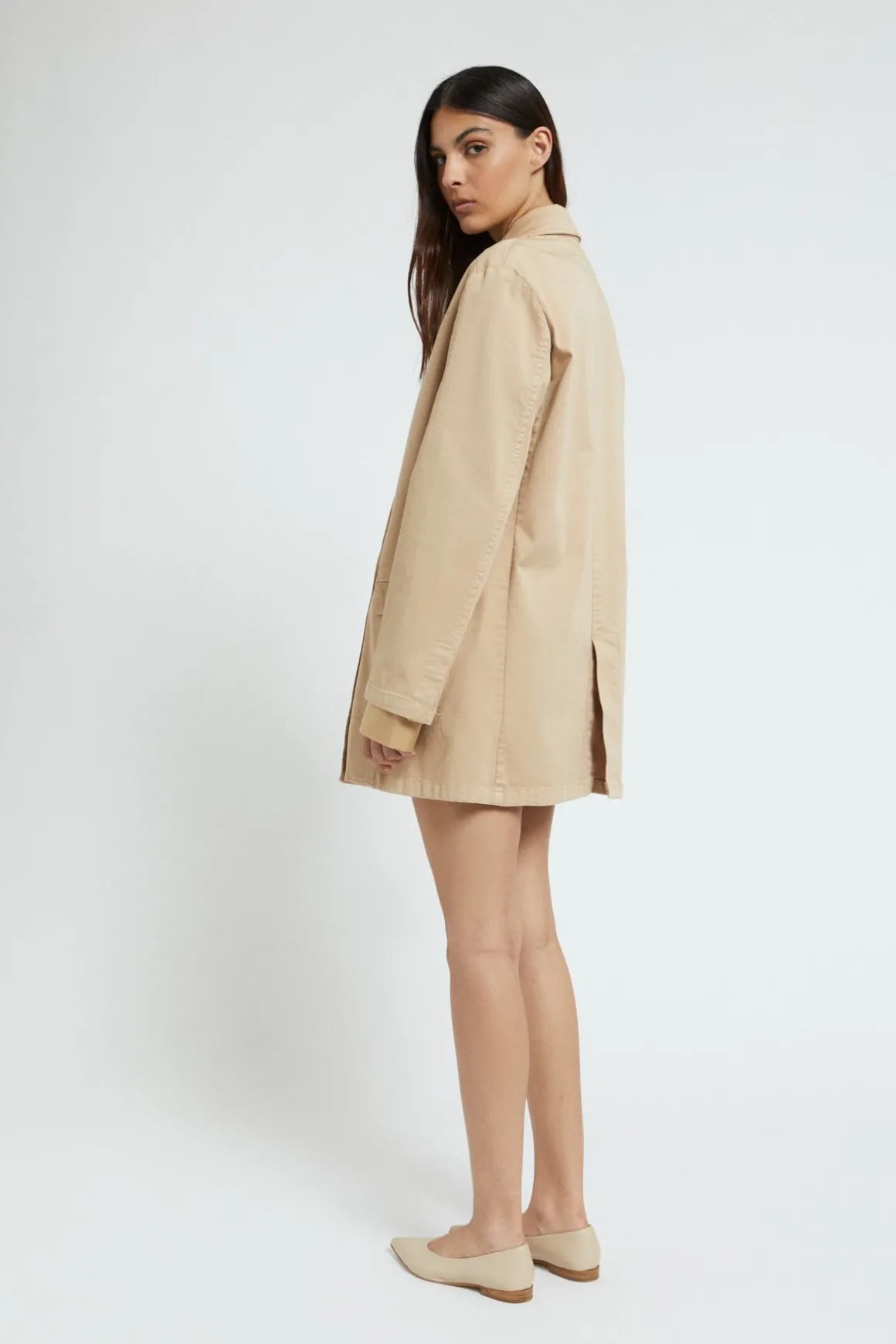 Veste croisée en coton