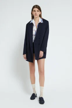 Veste croisée en coton