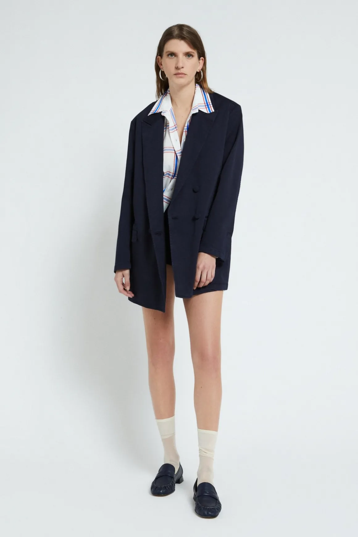 Veste croisée en coton
