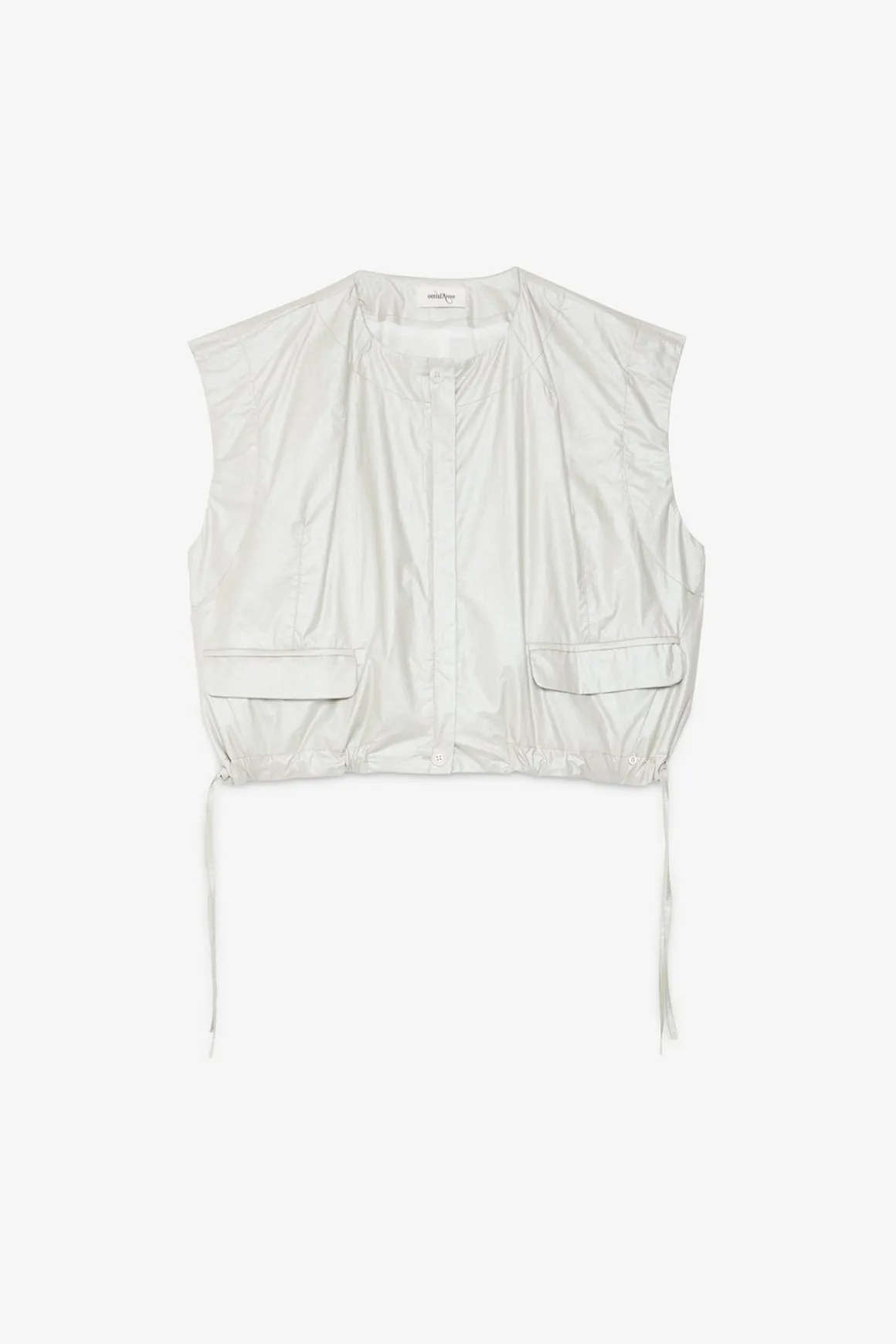 Veste cropped en coton