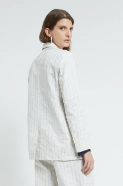 Veste en coton froissé