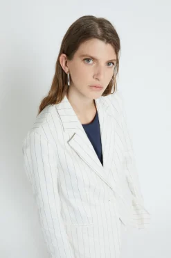 Veste en coton froissé