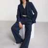 Veste en lin en double tissu