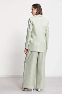 Veste en viscose et lin