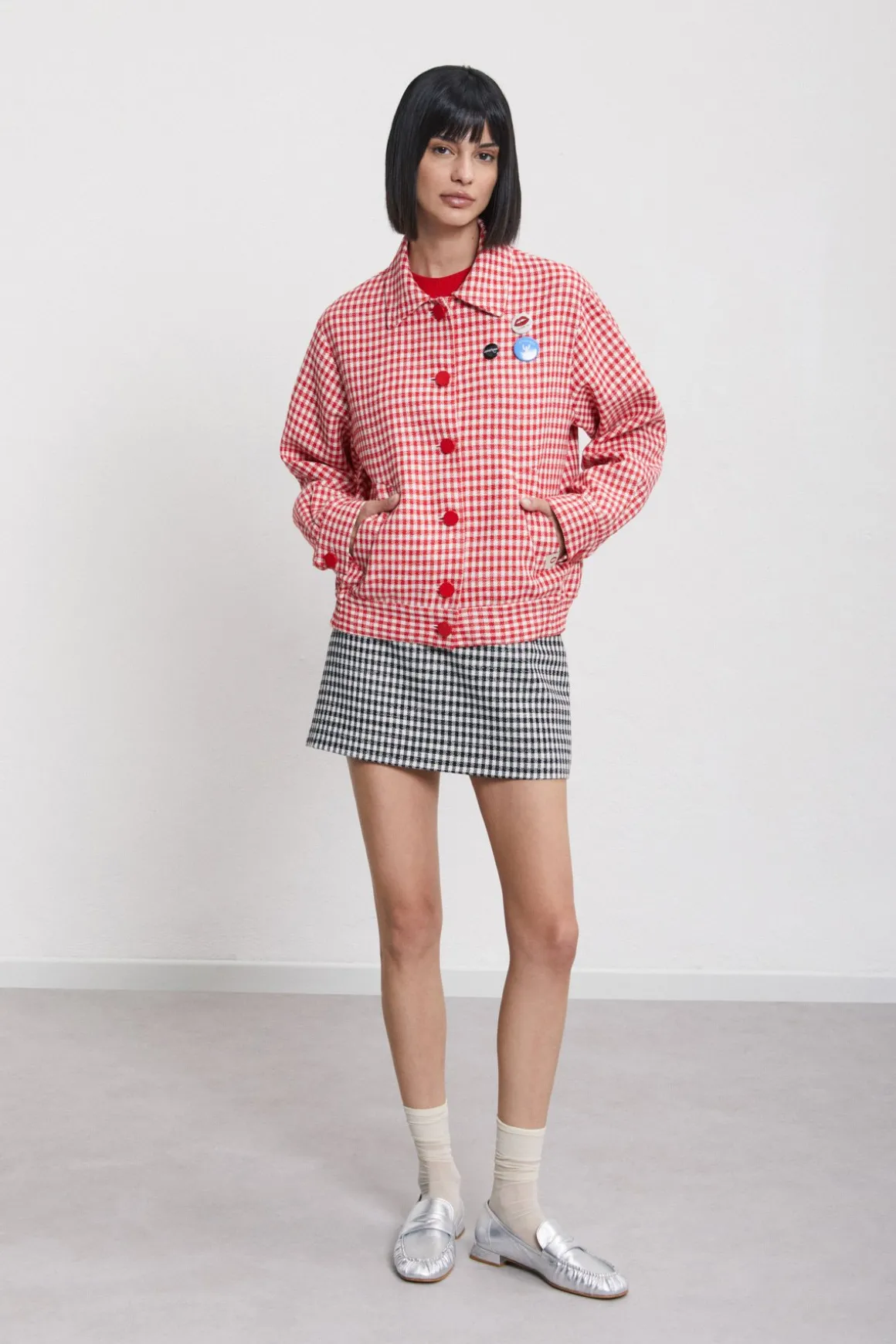 Veste imprimé vichy