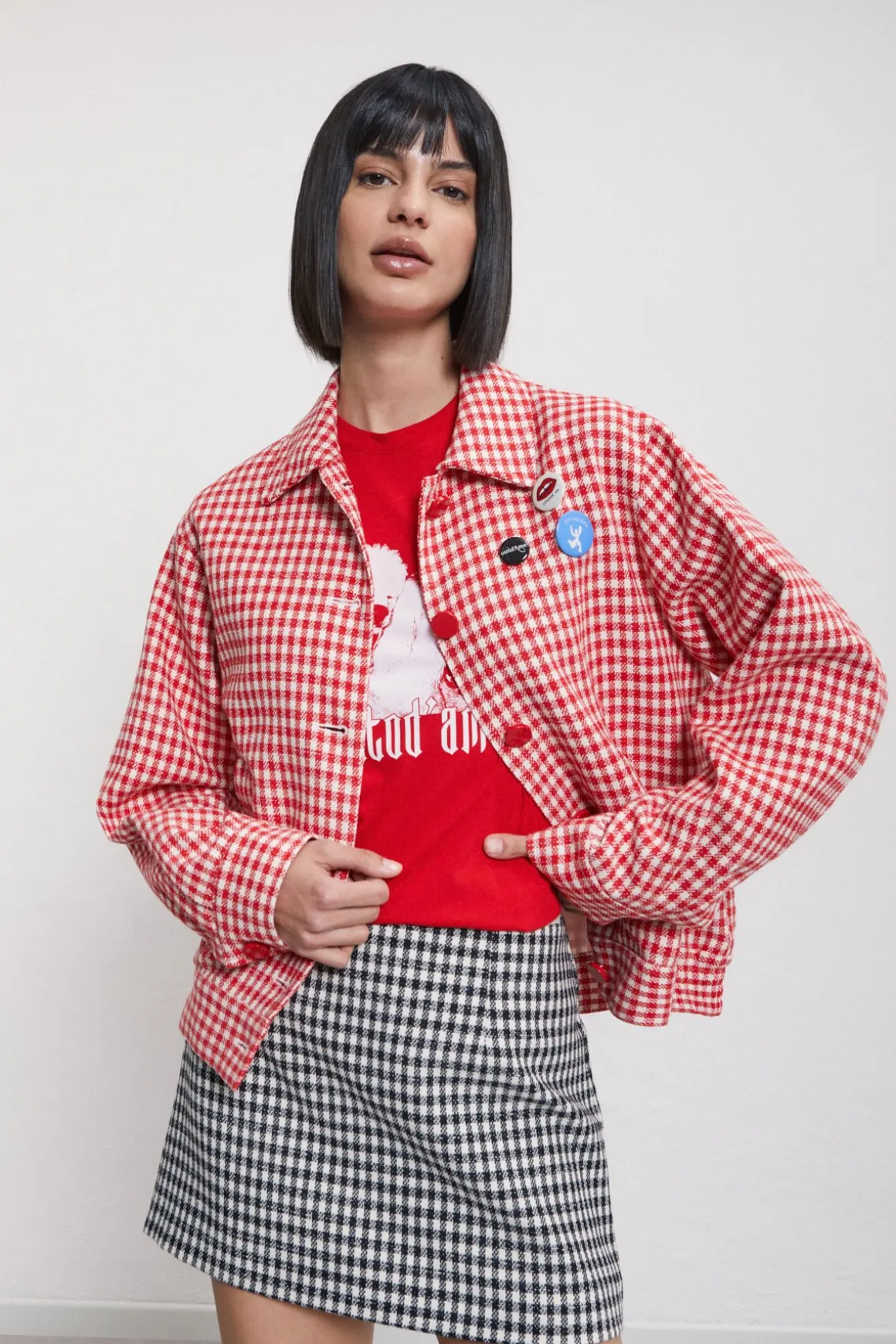 Veste imprimé vichy