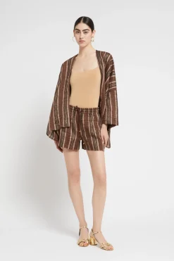 Veste kimono en lin