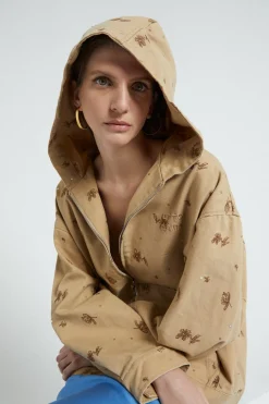 Veste style sweat shirt en coton