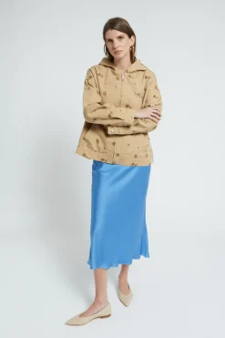 Veste style sweat shirt en coton